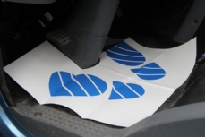 Kraft paper floor mat for truck
